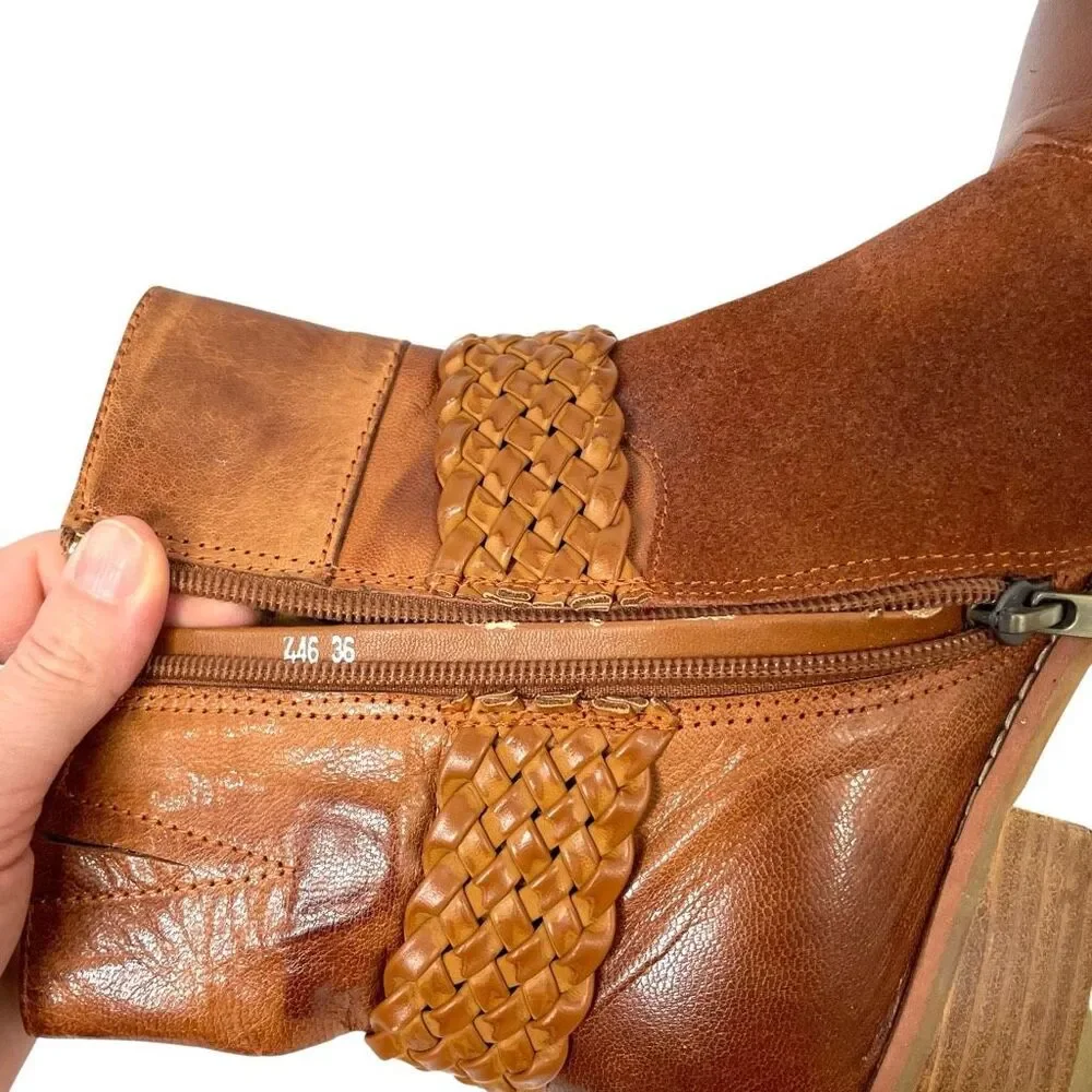Antelope Leather‎ ankle boots Size 36 western boho